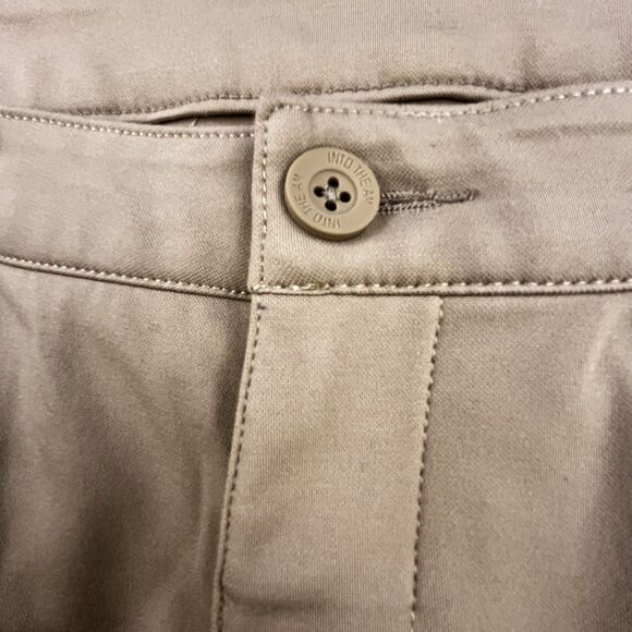 INTO THE AM Pants Mens 38x30 Tan Khaki Performance Tapered All Day Stretch - Picture 4 of 12